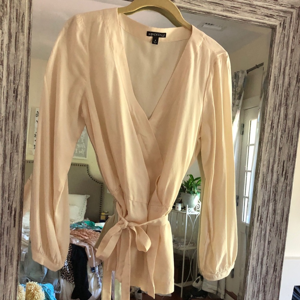J Crew white blouse
